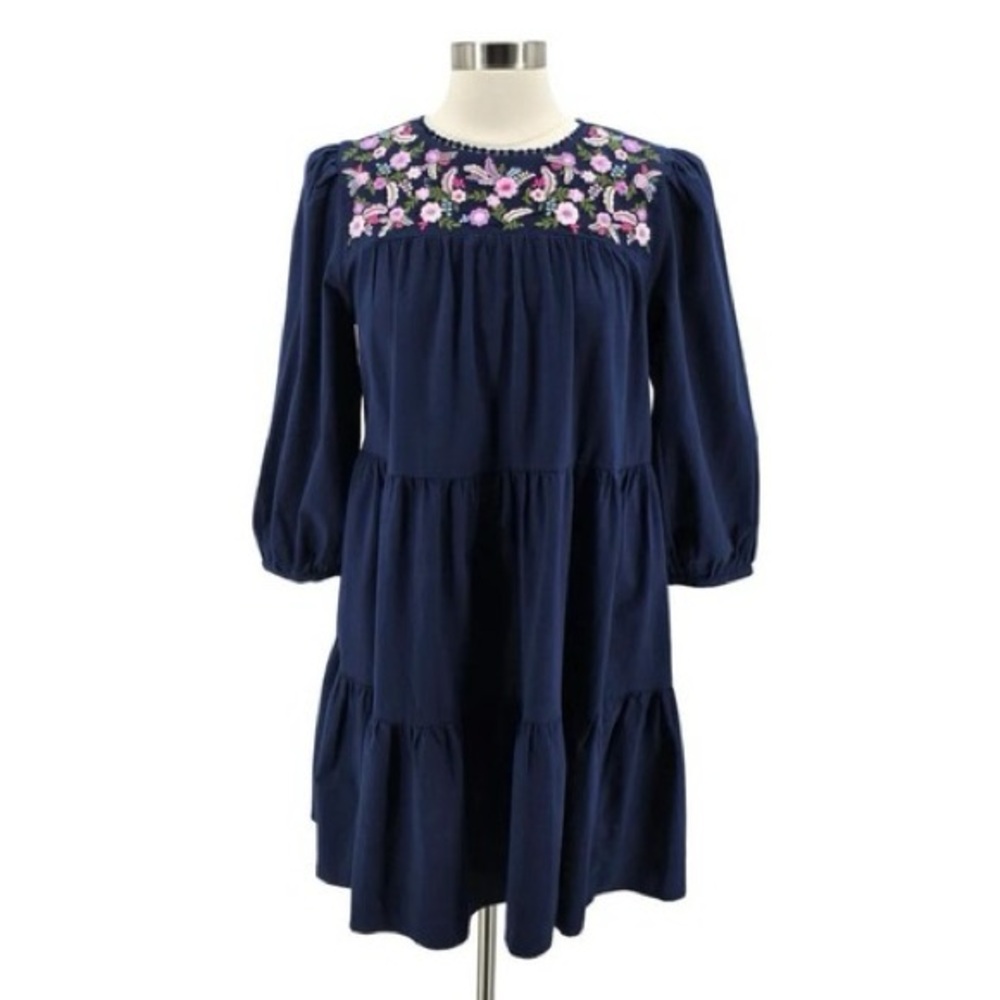 Like New Crown & Ivy Embroidered Dress, Size M